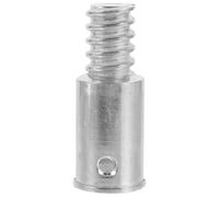 COMPUKAS Adaptateur Fileté en Alliage D'aluminium pour Manche à Balai 25 Mm, Embout de Remplacement Robuste Filetage Extérieur, Compatible Rallonge et Tige Bois, Accessoire de Réparation