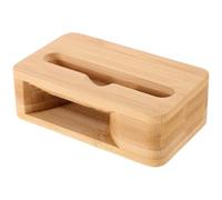 COMPUKAS Amplificateur de Haut-Parleur en Bambou pour Téléphone Portable Support Compact et Léger Compatible la Plupart des Modèles, pour Bureau ou Maison