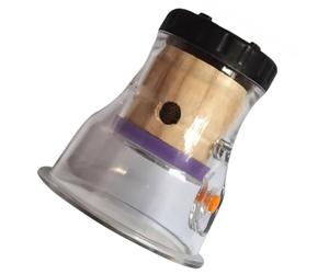 COMPUKAS Appareil de Moxibustion à Aspiration Intégrée Grand Format, Boîte à Moxa en Métal pour Massage Corporel, Brûleur à Cône Moxa Portable, Outil de Bien-soulagement Douleurs