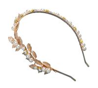 COMPUKAS Bandeau Feuilles Mariage Alliage Cheveux Zinc en de Or Léger Confortable Baroques Décoratives et pour Mariées et Fêtes