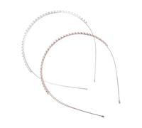 COMPUKAS Bandeaux pour Cheveux en Alliage et Cristaux, 2 Pièces, Élégants et Délicats Éclat Brillant, Confortables à Porter pour Occasions Spéciales et Danses