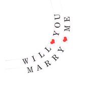 COMPUKAS Bannière en Papier Veux-tu M'épouser pour Décoration Mariage, Guirlande Suspendue Multicolore, pour Voiture de Mariage et Fête en Extérieur