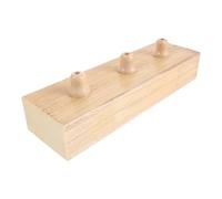 COMPUKAS Base en Bois Marron à Trois Compartiments pour Diapasons, Calibration Sonore Précise et Minimisation des Interférences, pour Tests Auditifs et Formation Auditive