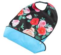 COMPUKAS Bavoir Imperméable pour Adultes Personnes Âgées, Léger en Polyester, Facile à Porter Enlever, Design Ergonomique Ramasse-miettes, Dîner