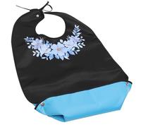 COMPUKAS Bavoir Protège Vêtements des Éclaboussures Pendant le Dîner Lavable et Réutilisable pour Adultes en Polyester pour Personnes Âgées et Repas à Domicile
