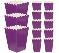 COMPUKAS Boîtes à -corn Résistantes Graisse en Carton Blanc Lot de 50 250g, pour Fêtes pour Snacks et Emballage Alimentaire et Présents de Mariage