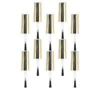 COMPUKAS Bouchons de Flacons de Vernis à Remplacement Pratique 10pcs avec Pinceau en Fibre Artificielle pour Salons et Maisons
