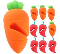 COMPUKAS Bouchons D'ébullition et Présents de Pendaison de Crémaillère 10 Pièces en Silicone Anti-déversement, Faciles à Transporter pour Couvercles pour Slow Cooking