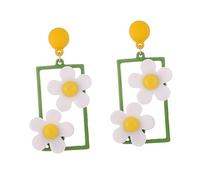COMPUKAS Boucles Doreilles Petites Marguerites Pendants Élégants pour Femmes Accessoires Oreille Créatifs et Durables Mode