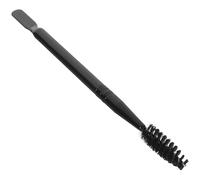 COMPUKAS Brosse à Sourcils Double Face en Bois et Nylon Noir, Portable et Facile à Nettoyer, pour Maquillage Précis et Présent pour Femmes et Filles