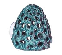 COMPUKAS Cachette de Dôme pour Aquarium en Plastique, Abri Territorial pour Poissons Betta et Petits Poissons, Tunnel Créatif pour Refuge et Reproduction en Aquarium