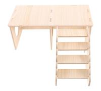 COMPUKAS Cachette et Améliore Visuelle avec Échelle d'escalade pour Hamster en Bois Tunnel Multi-, Enrichit L'habitat Intérieur des Petits Animaux
