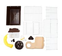 COMPUKAS Cage à Hamster Cabane Ludique et Cachette Couleur Aléatoire en Plastique Double Couche Maison pour Animaux de Compagnie pour Petits Rongeurs