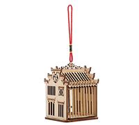 COMPUKAS Cage à Sauterelles pour L'exploration Naturelle en Bois Marron Pratique et Facile à Utiliser et L'apprentissage des Garçon et Filles