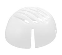 COMPUKAS Casque de Chantier Blanc en Polyéthylène Abs Léger Coque Rigide et Ajustement Serré pour Protection Respirante sur Chantier et Construction