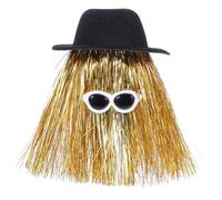 COMPUKAS Chapeau de Bouteille Mini Chapeau de Poupée Miniature Top Hat Tissu et Pet Décoration de Bouteille Facile à Transporter pour Fête et Décoration de Gâteau