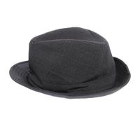 COMPUKAS Chapeau Funéraire Deuil Coiffe Funéraire en Tissu Noir Résistante à L’Usure Indéformable pour Cimetières et Tombes