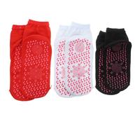 COMPUKAS Chaussettes Chauffantes Auto-chauffantes Design Mi-Mollet Confortable et Léger Lot de 3 Paires en Coton Respirant Couleur Aléatoire Plusieurs Plusieurs Styles