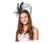 COMPUKAS Coiffe à Plumage De Paon Unique Taille Unique Couleur Vive Bandeau De Cosplay Pour Femmes Hommes Bal Carnaval Fête