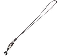 COMPUKAS Collier Ethnique Femme Pendentif en Agate Noir, Symbole de Fortune, Chaîne Élégante Polyvalente pour Toutes Occasions