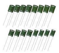 COMPUKAS Condensateurs de Tonalité Accessoires Indispensables pour Instruments de Musique pour Guitare Basse et Électrique 16pcs en Cuivre Vert, Faciles à Installer, Légers