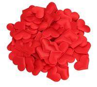 COMPUKAS Confettis de Table de Cœur Rouge, 300 Pièces, Pétales en Polyester et Éponge Légers, Décor Romantique Polyvalent Saint-valentin et Mariage