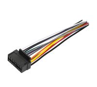 COMPUKAS Connecteur Autoradio Noir en Plastique, Faisceau de Câbles Robuste pour Adaptateur Audio Voiture, Améliore L'expérience Sonore pour Système Stéréo Automobile