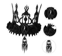 COMPUKAS Couronne Coiffe Halloween Unique Raffinée Accessoire Cheveux Fête Spectacle Soirée Costumée