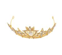 COMPUKAS Couronne de Mariage Élégante en Alliage Léger Cristaux Brillants pour Femmes, Accessoires Confortables pour Soirées de Gala et Cortèges Nuptiaux