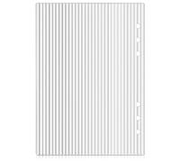 COMPUKAS Couverture et Élégant de Planificateur en Acrylique Transparent à 6 Anneaux, Protège-reliure Détachable Fiable et Design Minimaliste pour Bureau et École