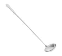 COMPUKAS Cuillère à Soupe Manche Long de 32cm en Acier Inoxydable Poignée Confortable, Design Élégant Argenté Cuisine et Restauration