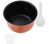 COMPUKAS Cuve Intérieure Accessoire Portable Multifonction 2l en Alliage D'aluminium Casserole Antiadhésive Épaisse pour Cuiseur à Riz Électrique pour Cuisson de Soupe et Gâteau
