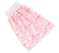 COMPUKAS de Couche Pratiques Jupe-couche Rose en Coton Pur Pantalon D'entraînement Imperméable et Confortable pour Bébés pour Apprentissage Propreté