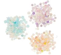 COMPUKAS Décorations Ongle en Résine 3 Paquet Environ 100 Pièces Charme Rose Camélia Délicat Léger pour Bricolage Nail Art DIY