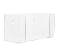 COMPUKAS Distributeur Mural de Masques en Acrylique Transparent, Support Minimaliste et Élégant pour Laboratoire et Hôtel, Visibilité Facile et Rangement Pratique