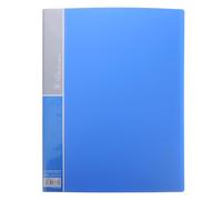 COMPUKAS Dossier de Documents Extensible en Plastique Bleu 40 Pages, Porte-documents Multi-usage à Pochettes Multiples pour Travail et Études