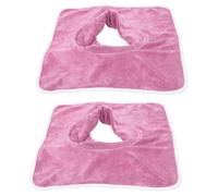 COMPUKAS Draps pour Table de Massage Trou Visage 2 Pièces en Tissu Épais, Réutilisables, pour Usage Professionnel en Institut et Massages