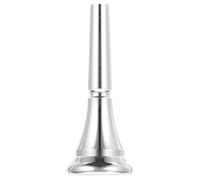 COMPUKAS Embouchure pour Cor Français en Cuivre Argenté, Petite Corne Accessoire de Rechange Lisse et Résistante, Partie Instrument de Musique pour Musicien Débutant et Professionnel