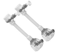 COMPUKAS Embout Mousseur Robinet la Cuisine 2 Pièces en Abs et Pp, Économiseur D'eau Buse Anti-éclaboussures, Installation Simple pour Évier et Lavabo