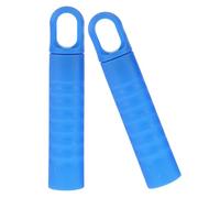 COMPUKAS Embouts de Rechange Bleus en Plastique pour Manche de Balai et Pelle à Poussière, 2 Pièces, Faciles à Remplacer, pour Tâches Ménagères Quotidiennes
