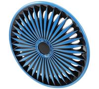 COMPUKAS Enjoliveur de Roue Voiture 13 Pouces Bleu-Noir Hy Cache-moyeu Décoratif en Acier Enjoliveurs pour Voitures Compatible Jantes Accessoire Extérieur Élégant et Résistant