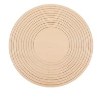 COMPUKAS Ensemble de Rails en Bois 11 Pièces pour Outils de Modélisation Concentrique Ronds, Adapté aux Écoles de Poterie et Amateurs D'argile