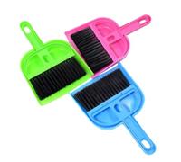 COMPUKAS Ensemble Mini Pelle et Balai en Plastique Portable pour Nettoyage de Petites Cages et Espaces Étroits, Nettoyeur de Cage pour Chats et Hérissons Couleur Couleur Aléatoire