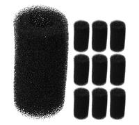 COMPUKAS Éponges Préfiltrantes Noires en Mousse Accessoires de Remplacement Résistants Lot de 10 pour Filtre D'aquarium et Piscine pour Nettoyage Fête