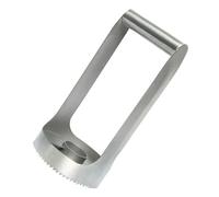 COMPUKAS Évide-ananas en Acier Inoxydable Argenté Design Monobloc, Facile à Démonter, Trancheuse et Éplucheur pour Usage Domestique, Outil Pratique pour Fruits