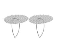 COMPUKAS Filtres à Thé en Acier Inoxydable 2pcs Infuseur à Thé à Mailles Fines pour Théière et Bouilloire Maison