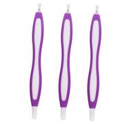 COMPUKAS Fourchette à Cuticules En Acier Inoxydable 3 Pièces Multifonction, Grattoir Et Pousse-peau Morte, Ensemble D’outils De Manucure Pour Ongles, Usage Professionnel Et Personnel