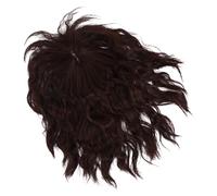 COMPUKAS Frange à Clipser Naturelle pour Femme Fil Haute Température, Design Élégant, Légère et Aérée, pour Halloween ou Usage Quotidien