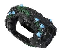 COMPUKAS Grotte en Résine pour Aquarium Cachette pour Poissons, Décoration Insoluble l'eau pour Aquarium et Plantes Artificielles