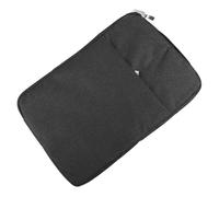 COMPUKAS Housse pour Ordinateur Portable et Tablette en Tissu Oxford Noir, Résistante à l'eau, Portable à Main pour Bureau et Maison